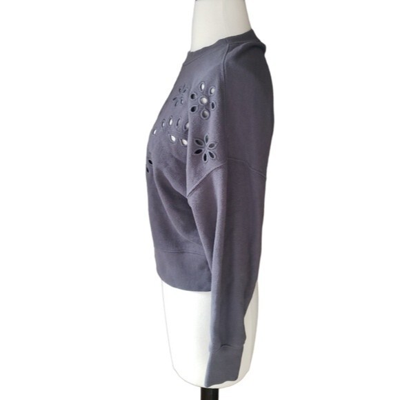 Rails Alice Eyelet Embroidery Sweatshirt Women's Size XS Alternative Cottage - Picture 3 of 6